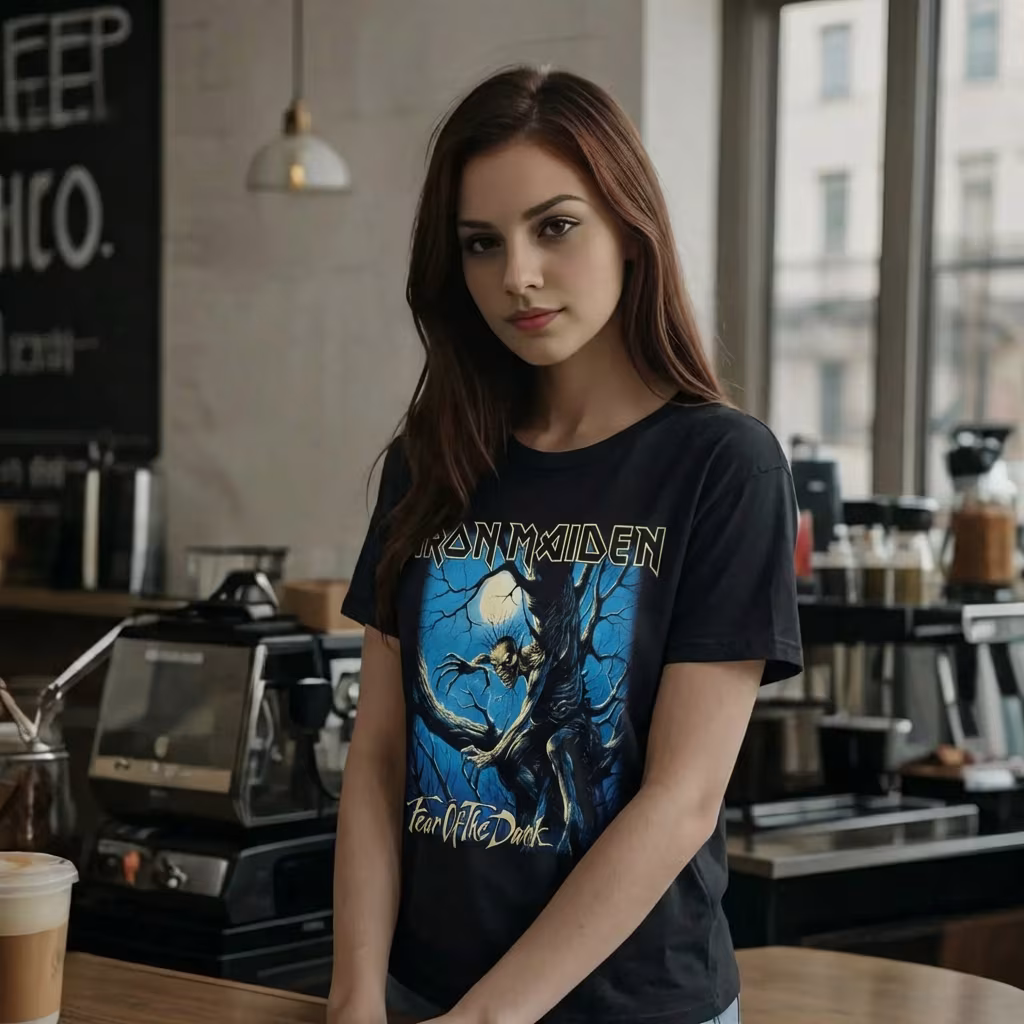 AI-enhanced t-shirt photo